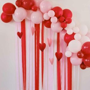 Backdrops |  55 Pack Red & Pink Valentines Day Party Backdrop Balloon Arch Kit Backdrops Backdrops