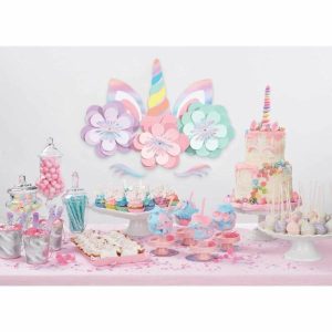 Backdrops |  Magical Unicorn Birthday Wall Decorating Kit Backdrops Backdrops