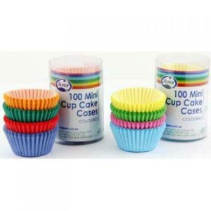 Baking Cups |  100 Pack Mixed Colours Mini Cupcake Cases – 3Cm X 2Cm Baking Baking Cups