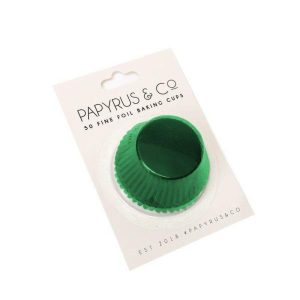 Baking Cups |  50 Pack Green Foil Baking Cups – 4.4Cm Baking Baking Cups