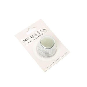 Baking Cups |  50 Pack Mini Silver Foil Baking Cups – 3.5Cm Baking Baking Cups