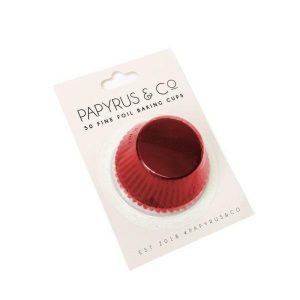 Baking Cups |  50 Pack Red Foil Baking Cups – 4.4Cm Baking Baking Cups