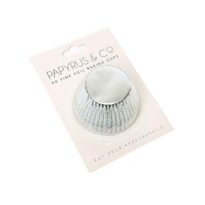 Baking Cups |  50 Pack Silver Foil Baking Cups – 5Cm Baking Baking Cups