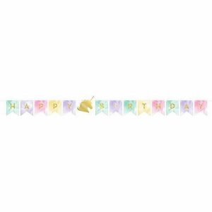 Birthday Banners |  Unicorn Rainbow Happy Birthday Pennant Banner Birthday Banners Birthday Banners