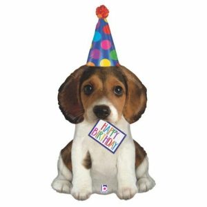 Birthday Foil Balloons |  Puppy Dog Happy Birthday Large Foil Balloon – 104Cm Birthday Foil Balloons Birthday Foil Balloons