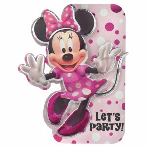 Birthday Invitations |  8 Pack Minnie Mouse Forever Deluxe Foil Invitations & Envelopes – 17Cm X 14Cm Birthday Invitations Birthday Invitations