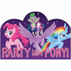 Birthday Invitations |  8 Pack My Little Pony Friendship Adventures Postcard Invitations Birthday Invitations Birthday Invitations