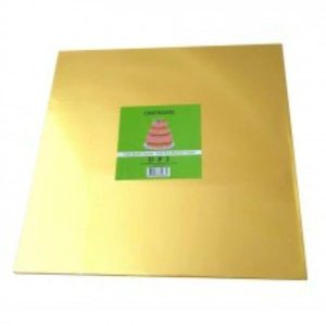 Cake Boards |  Gold Thick Foil Square Cake Board – 30Cm X 12Mm Baking Cake Boards