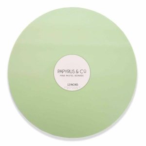 Cake Boards |  Pastel Green Round Masonite Cake Board – 30.5Cm Baking Cake Boards