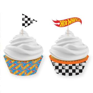 Cake & Cupcake Boxes |  Hot Wheels Cupcake Picks Set ( Baking Cake & Cupcake Boxes