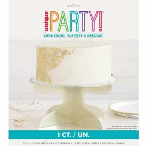 Cake & Cupcake Stands |  Gold Foil Stamped Cake Stand – 15.2Cm X 29.2Cm Baking Cake & Cupcake Stands