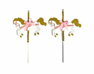 Cake & Cupcake Toppers |  2 Pack Horse Cake Topper Baking Cake & Cupcake Toppers