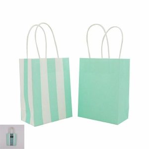 Cake & Cupcake Toppers |  4 Pack Mint Kraft Bags – 12Cm X 6.5Cm X 16Cm Baking Cake & Cupcake Toppers