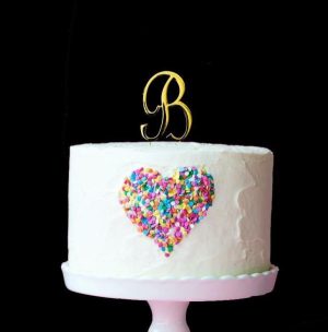 Cake & Cupcake Toppers |  Letter B Gold Cake Topper – 7Cm Baking Cake & Cupcake Toppers