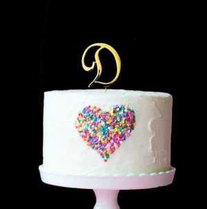 Cake & Cupcake Toppers |  Letter D Gold Cake Topper – 7Cm Baking Cake & Cupcake Toppers