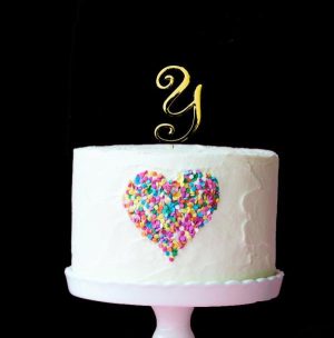 Cake & Cupcake Toppers |  Letter Y Gold Cake Topper – 7Cm Baking Cake & Cupcake Toppers