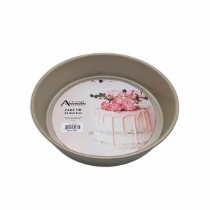 Cake Pans |  Champagne Gold Round Cake Tin – 21.5Cm X 4.2Cm Baking Cake Pans