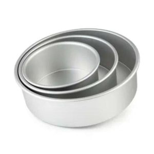 Cake Pans |  Mondo Set Of 3 Round 7.5Cm Deep Cake Pans – 15Cm, 20Cm & 25Cm Baking Cake Pans