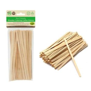 Eco-Friendly Party Supplies |  100 Pack Bamboo Catering Coffee Stirrers – 18Cm Eco-Friendly Party Supplies Eco-Friendly Party Supplies