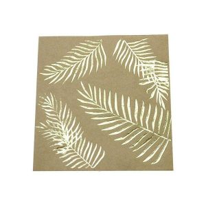 Eco-Friendly Party Supplies |  16 Pack Gold Palm Leaves Craft Napkins – 16.5Cm Eco-Friendly Party Supplies Eco-Friendly Party Supplies