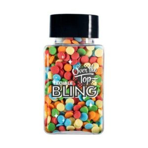 Edible Toppings |  Over The Top Edible Bling Mixed Bright Sequins – 55G Baking Edible Toppings