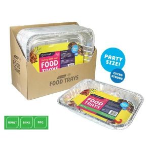 Foil Trays |  Large Rectangle Baking Tray – 46.5Cm X 32.5Cm X 7.5Cm Catering Supplies Foil Trays