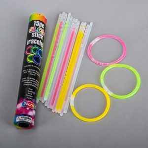 Glow In The Dark |  15 Pack Glow Stick Bracelets – 5Mm X 20Cm Glow In The Dark Glow In The Dark