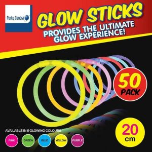 Glow In The Dark |  50 Pack Glow Sticks In Tube – 5Cm X 20Cm Glow In The Dark Glow In The Dark