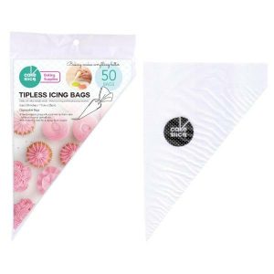 Icing Tips |  50 Pack Tipless Icing Bags – 17Cm X 25Cm Baking Icing Tips