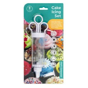 Icing Tips |  Cake Icing Set Syringe 8 Nozzles 21X4.Cm Baking Icing Tips