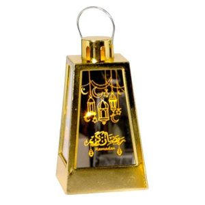 Lanterns |  Mini Gold Or Silver Plastic Ramadan Lantern – 5.6Cm X 6.4Cm X 12.5Cm Lanterns Lanterns