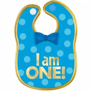 Milestone Birthday |  1St Birthday Blue Fabric Bib Birthday Party Supplies Milestone Birthday