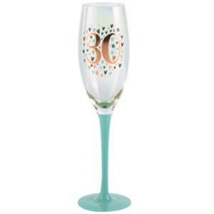 Milestone Birthday |  30 Rainbow Pastel/Gold Champagne Glass – 150Ml Birthday Party Supplies Gold