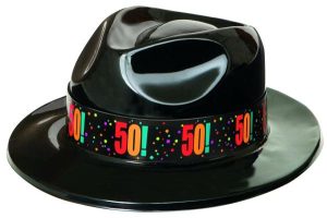 Milestone Birthday |  50! Birthday Cheer Gangster Hat Birthday Party Supplies Milestone Birthday