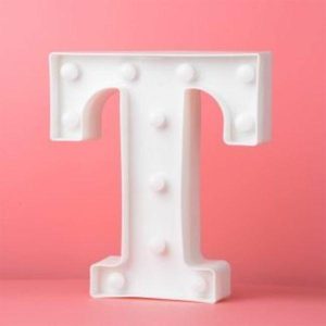 Number & Letter Led Lights |  Led Letter Light T – 22Cm X 19.5Cm X 4.5Cm Number & Letter Led Lights Number & Letter Led Lights