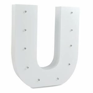 Number & Letter Led Lights |  U Letter Alpha Light Up – 20Cm X 22Cm (2 X Aa Batteries Required) Number & Letter Led Lights Number & Letter Led Lights