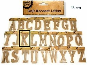 Numbers & Letters |  Natural Craft Letter K – 15Cm Numbers & Letters Numbers & Letters