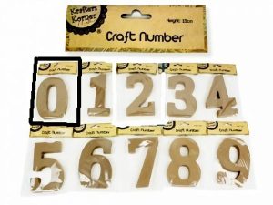 Numbers & Letters |  Natural Craft Number 0 – 15Cm Numbers & Letters Numbers & Letters