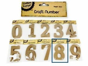 Numbers & Letters |  Natural Craft Number 8 – 15Cm Numbers & Letters Numbers & Letters