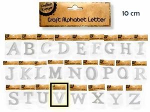 Numbers & Letters |  White Craft Letter V – 10Cm Numbers & Letters Numbers & Letters