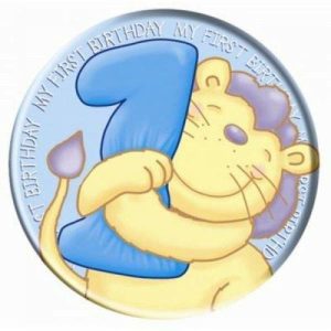 Party Badges |  6 Pack Big #1 Badge – 15Cm Birthday Party Supplies Party Badges