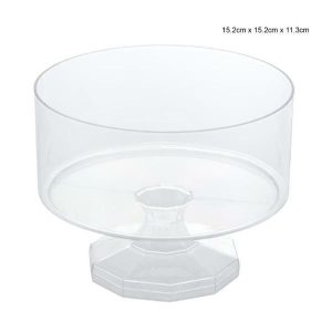 Party Bowls |  Round Clear Acrylic Serving Bowl Stand – 15.2Cm X 11.3Cm Party Bowls Party Bowls