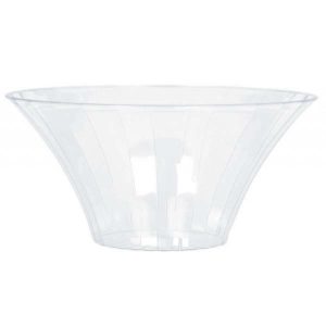 Party Bowls |  Small Clear Plastic Flared Bowl Party Bowls Clear