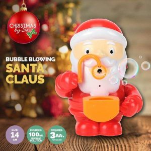 Party Bubbles |  Christmas Large Bubble Machine Toy With Bubble Solution- 14Cm X 8Cm X 11Cm Party Bubbles Party Bubbles