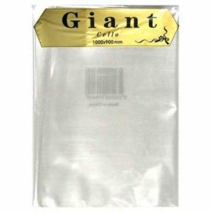 Party Cello Bags |  Giant Cello – 100Cm X 90Cm Catering Supplies Clear