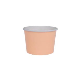 Party Cups |  10 Pack Peach Orange Gelato Paper Cup – 7.3Cm X 6Cm X 5.2Cm Party Cups Party Cups