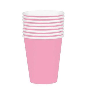 Party Cups |  20 Pack Pink Paper Cups – 354Ml Party Cups Party Cups