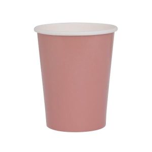 Party Cups |  20 Pack Rose Pink Paper Cup – 260Ml Party Cups Party Cups