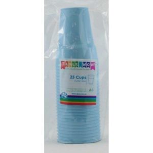 Party Cups |  25 Pack Light Blue Reusable Cups – 285Ml Party Cups Party Cups