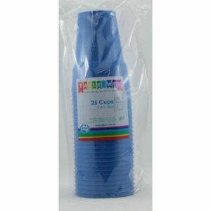 Party Cups |  25 Pack Royal Blue Reusable Cups – 285Ml Party Cups Party Cups